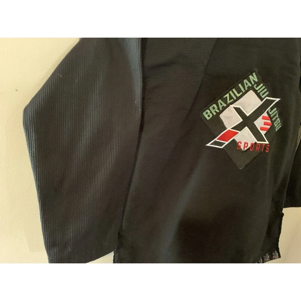 X Sports Brazilian Jiu Jitsu Embroidered Team Gi A1 100% Heavy Cotton